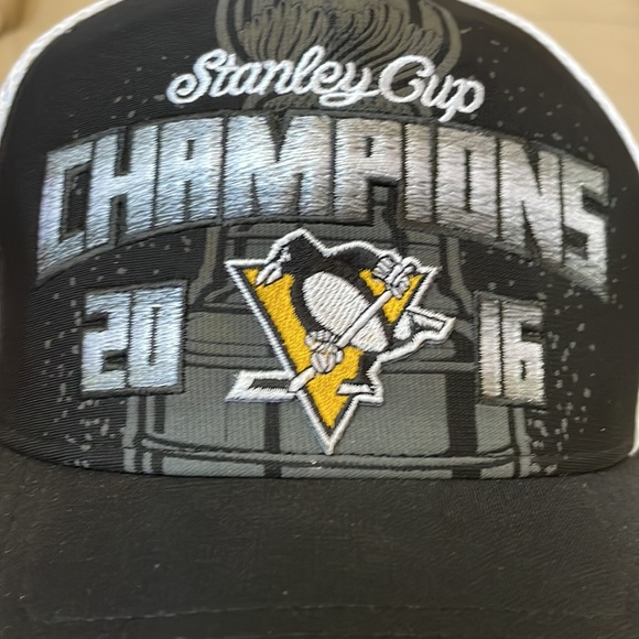 Pittsburgh Penguins 2016 Stanley Cup Champions Hat Cap Snapback - Picture 2 of 8